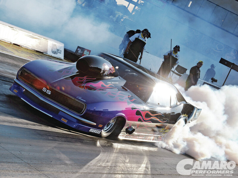 Purple Drag Racing Car — Dramatic