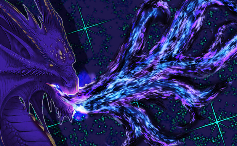 Purple Dragon Breathing Energy