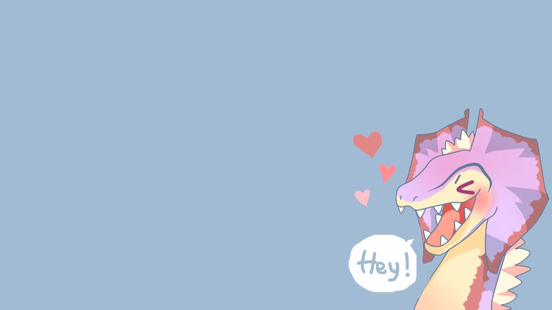 Purple Dragon Character — Blue
