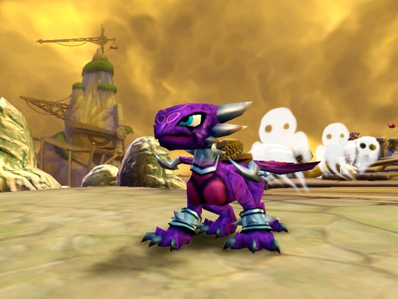 Purple Dragon Character — Dramatic