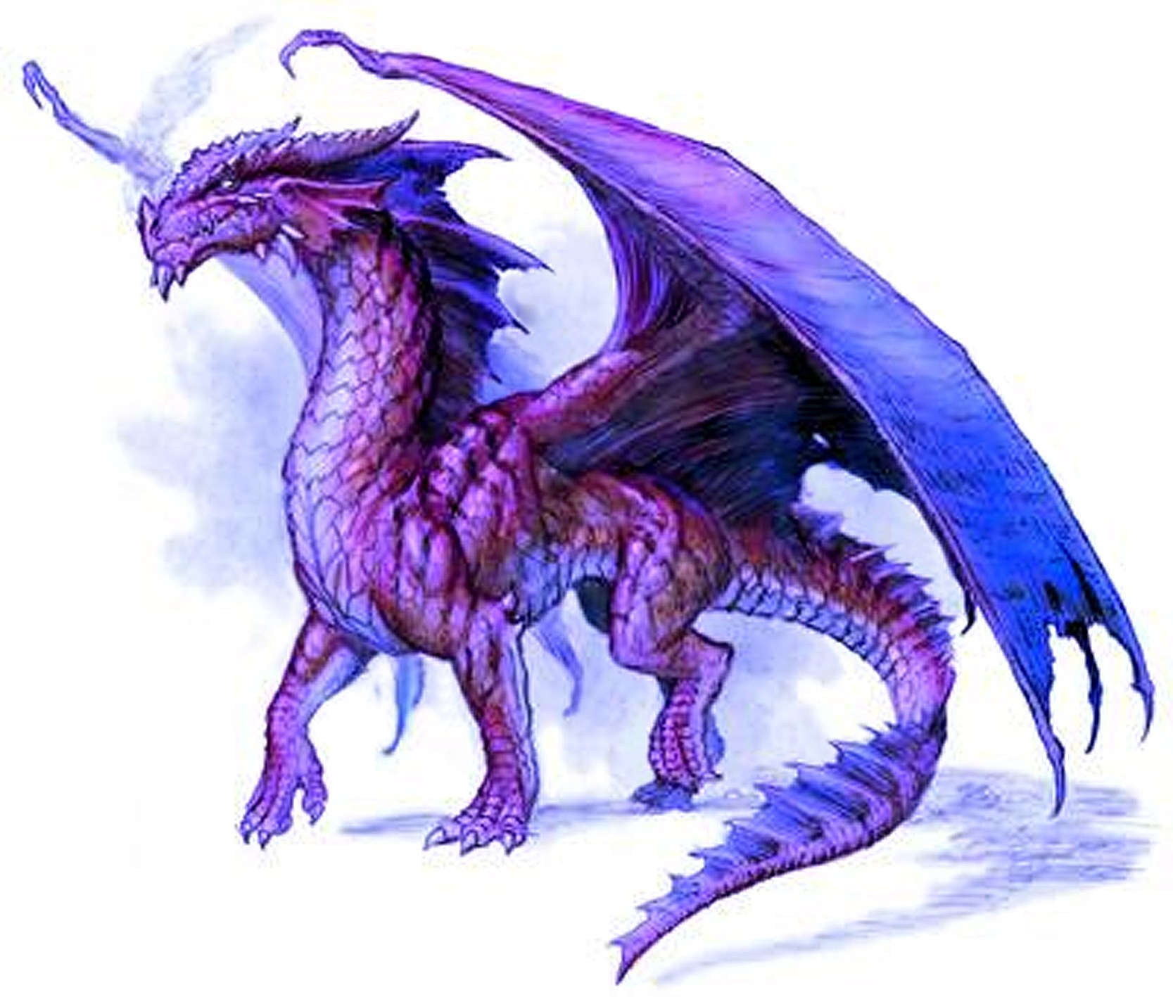purple dragon creature