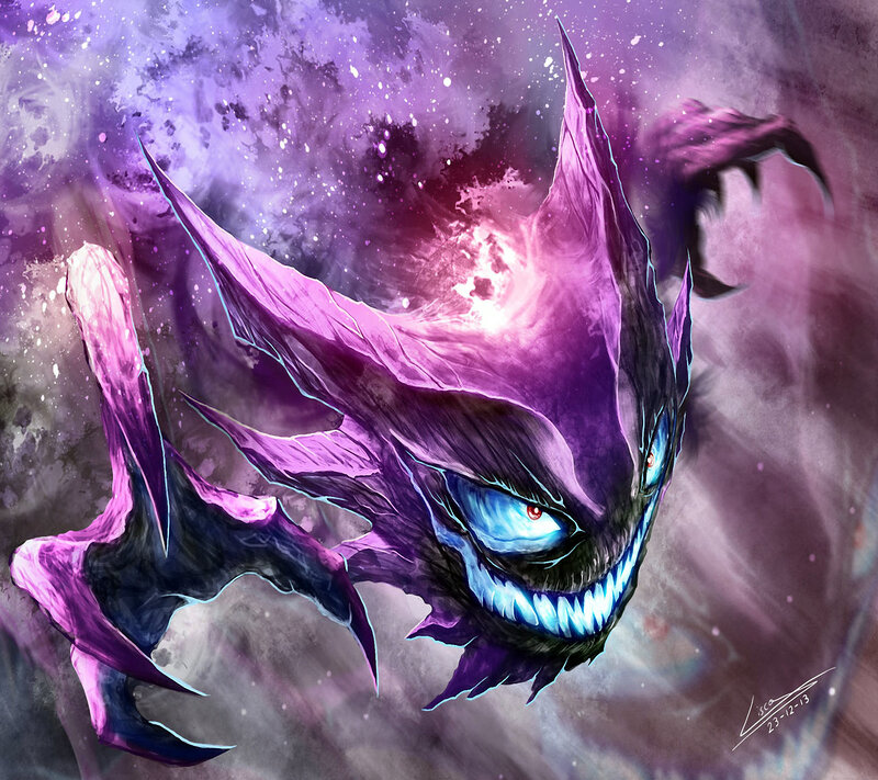 Purple Dragon Creature — Dramatic, Digital Art