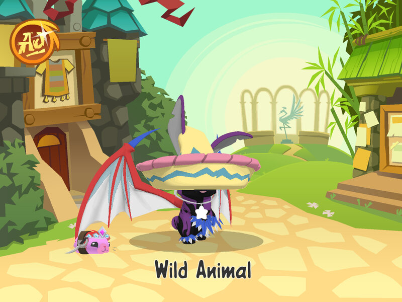 Purple Dragon in Sombrero