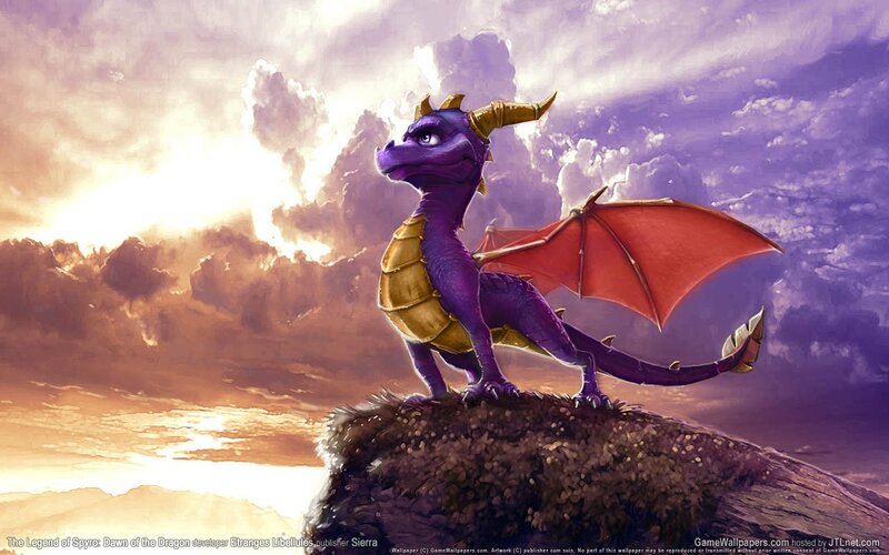 Purple Dragon on Rock — Dramatic