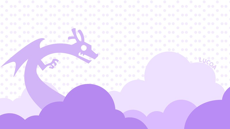 Purple Dragon Silhouette