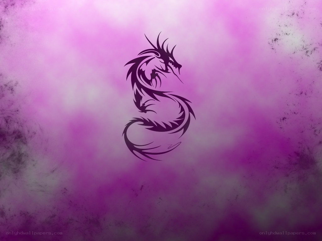 purple dragon tattoo design