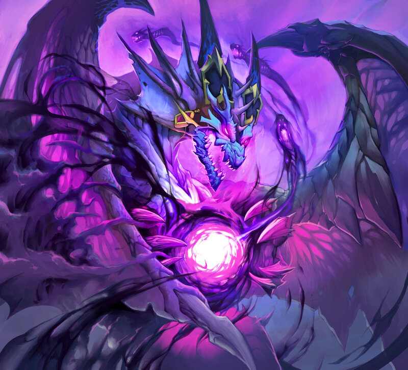 Purple Dragon with Glowing Orb