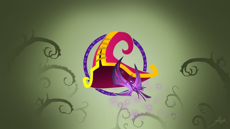 Purple Dragon with Hat — Green