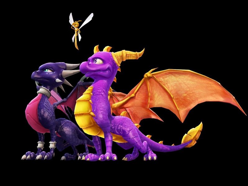 Purple Dragons and a Bee