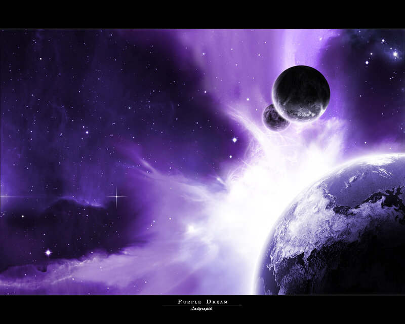 Purple Dream Space Scene