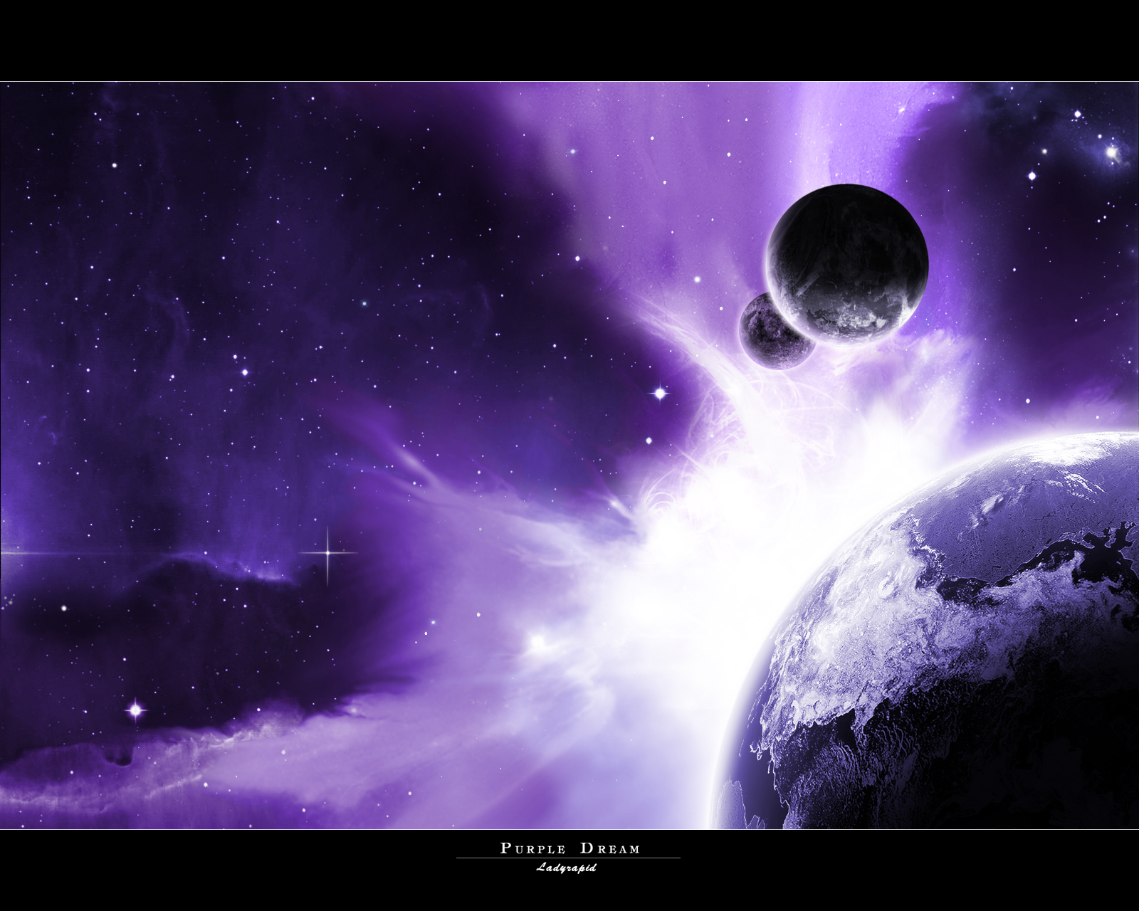 Purple Dream Space Scene