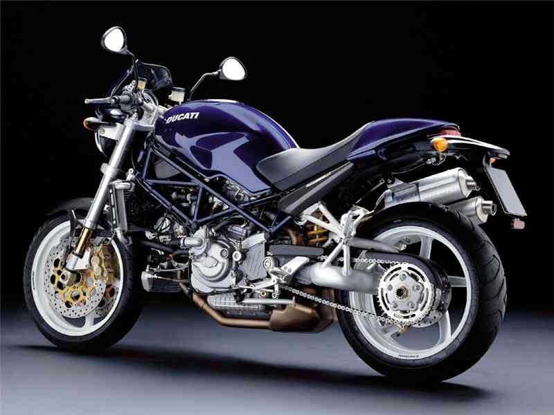 Purple Ducati motorcycle