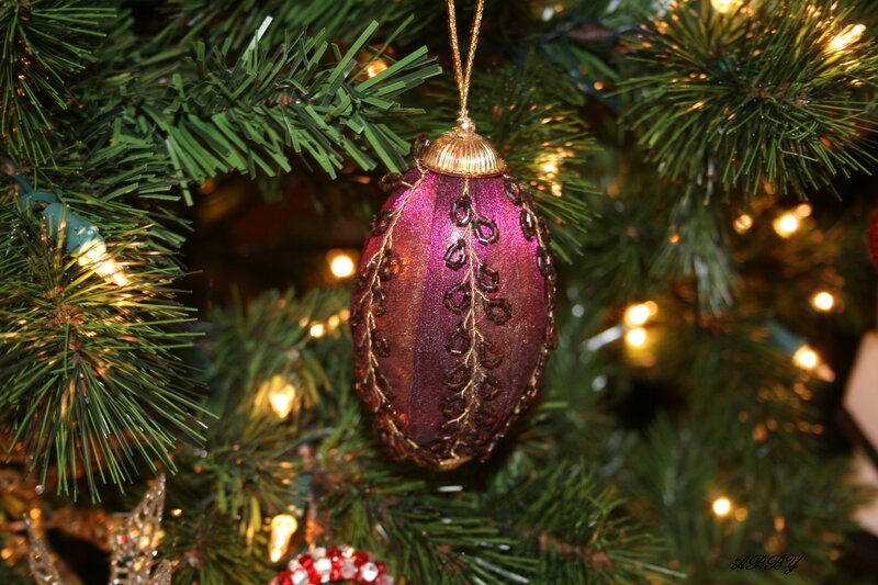Purple Egg Ornament