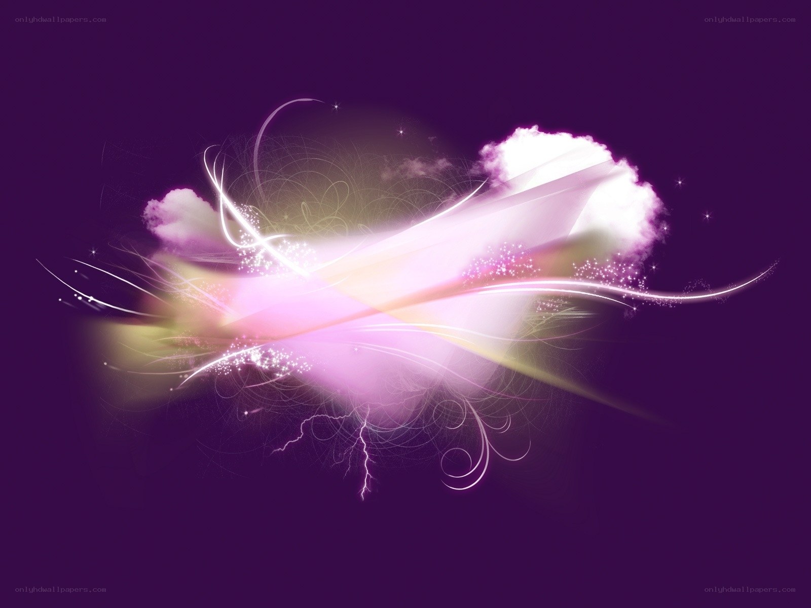 purple energy abstract
