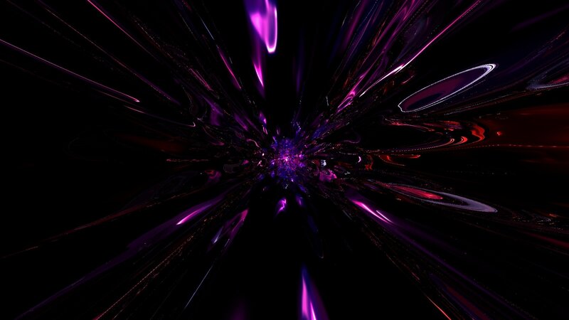 Purple Energy Burst — Dramatic, Digital Art, Light Streaks