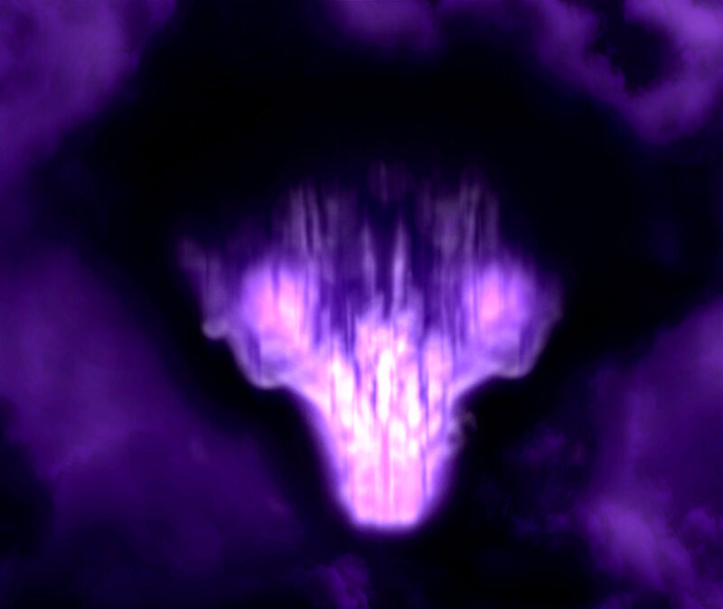Purple Energy Burst — Dramatic, Digital Art