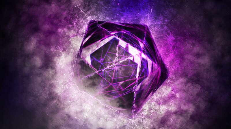 Purple Energy Cube