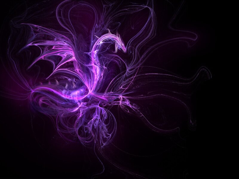 Purple Energy Dragon — Mystical