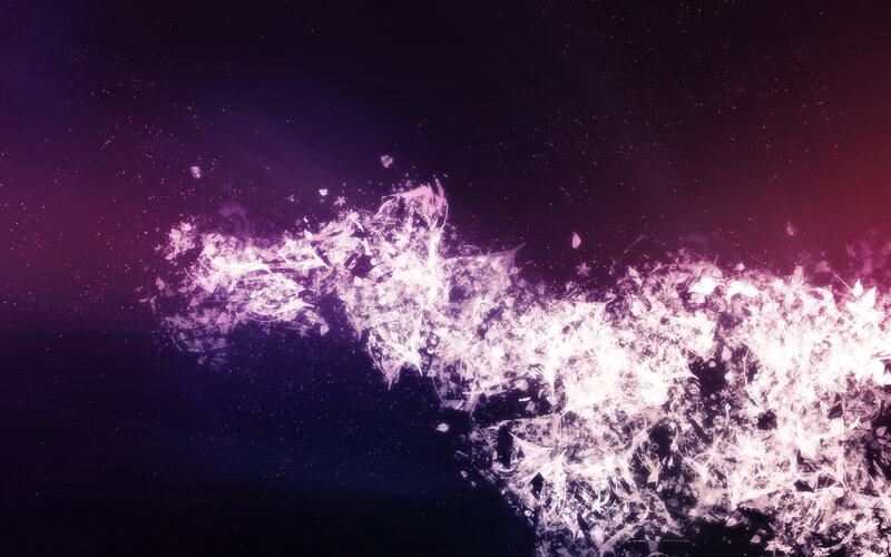 purple energy explosion