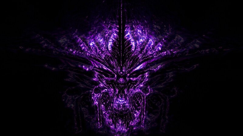 Purple Energy Skull