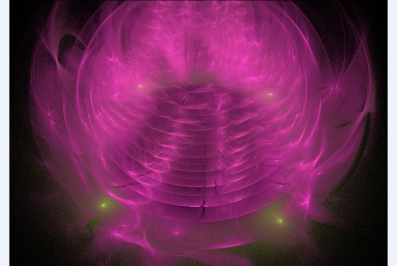 Purple Energy Sphere — Mystical, Digital Art