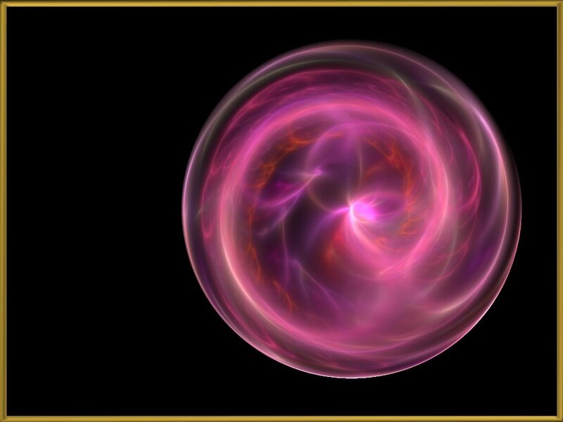 purple energy vortex sphere