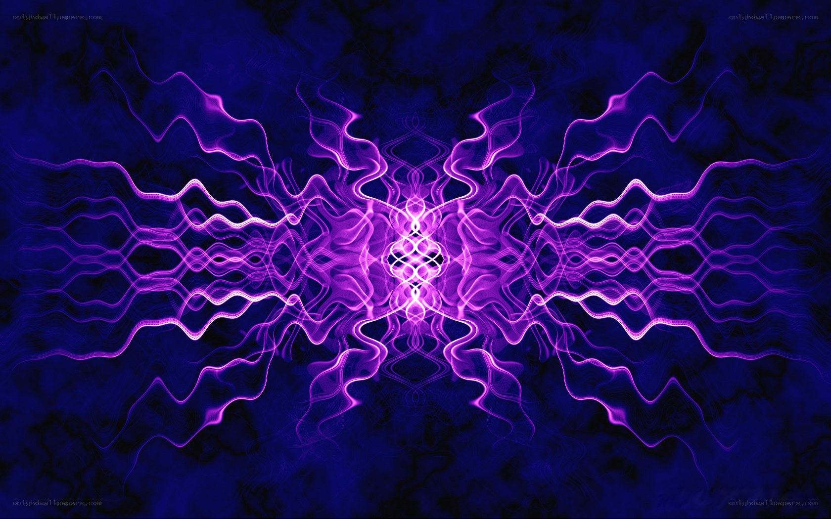 Purple energy wave pattern
