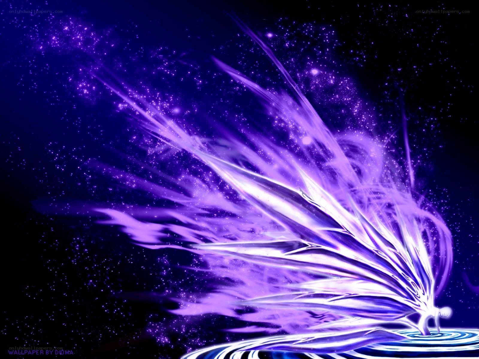 purple energy wings