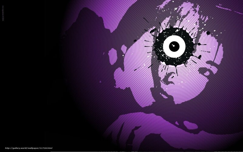 purple eye abstract design