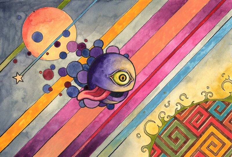 Purple Eye Creature