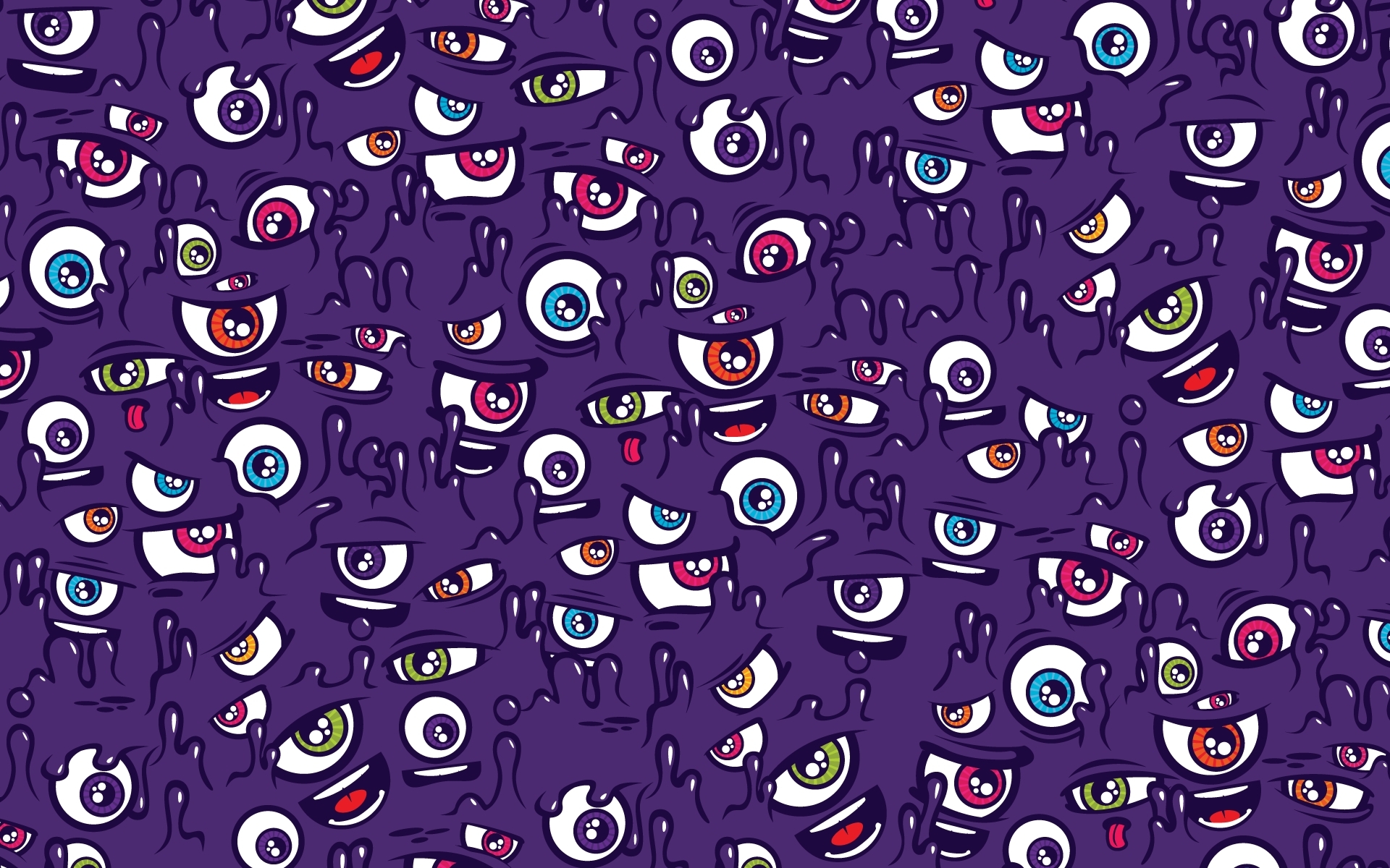 purple eyes pattern