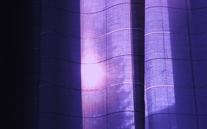 purple fabric with light patterns