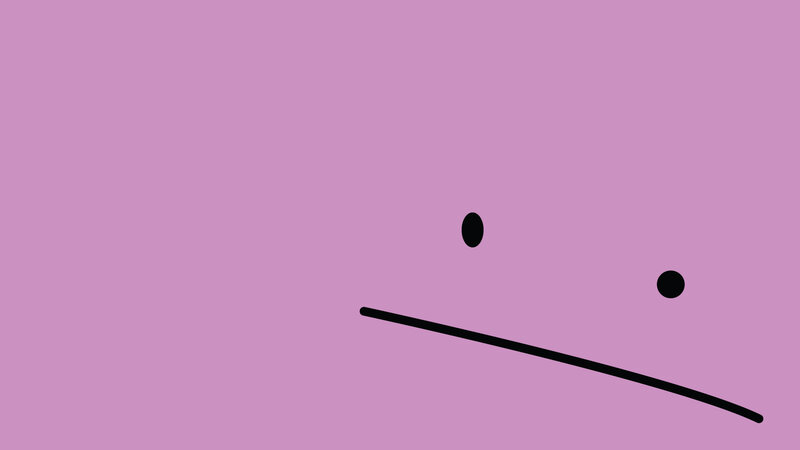 Purple Face with Sad Expression