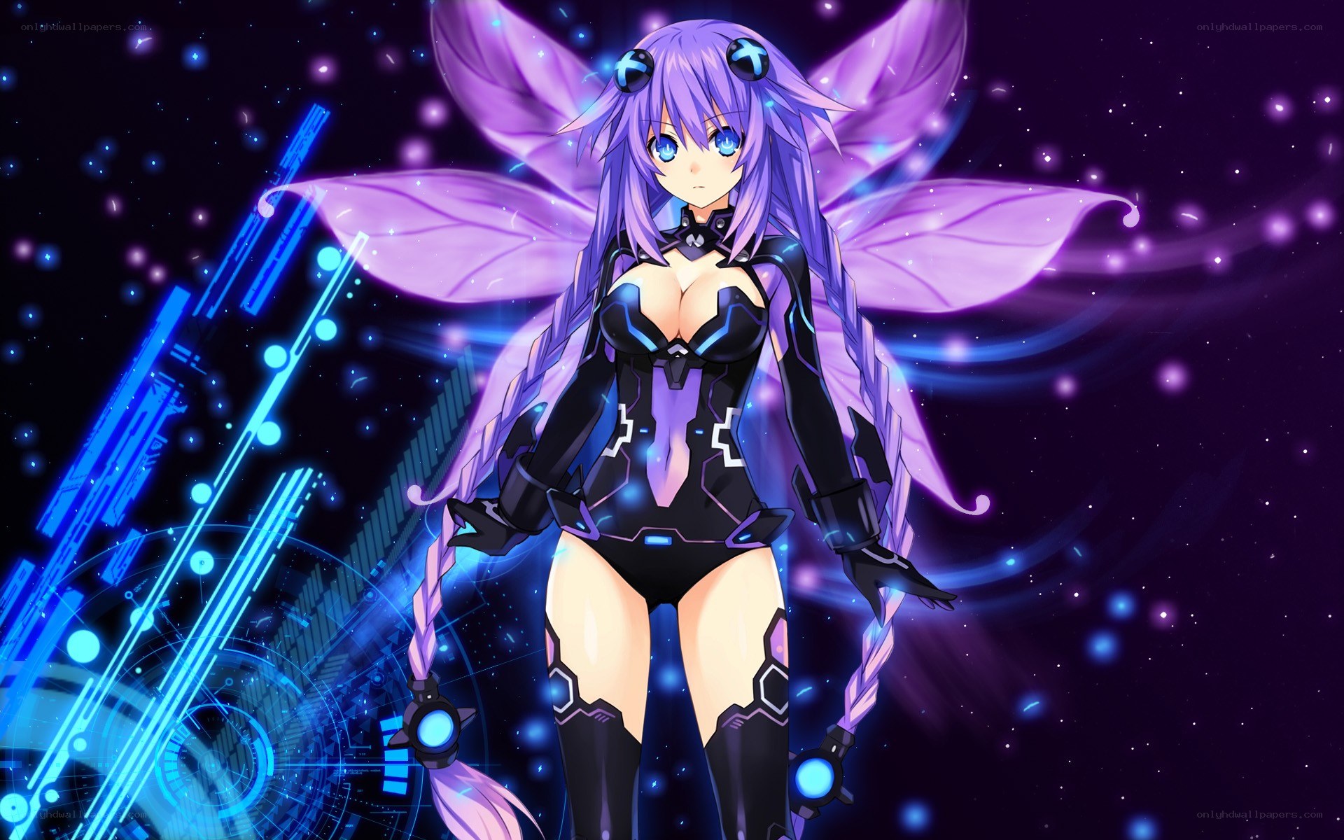 purple fairy anime character