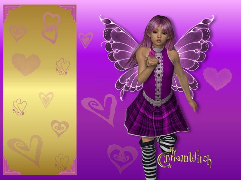 Purple Fairy Character