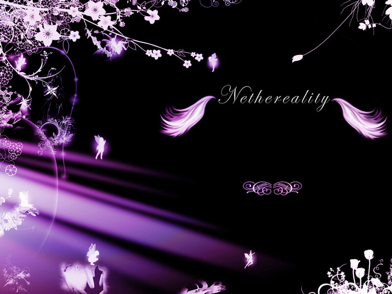 purple fantasy floral background