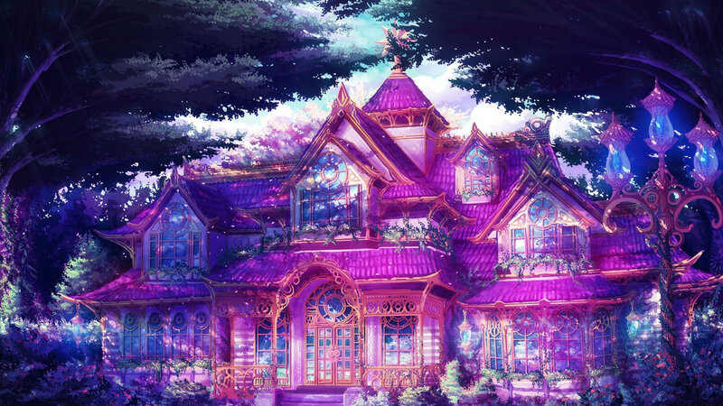 Purple Fantasy House — Magical, Night