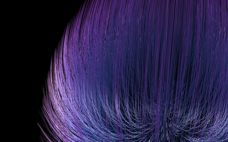 purple fiber art swirl