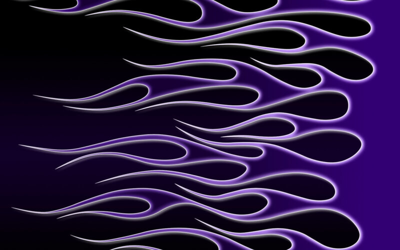 purple flame design
