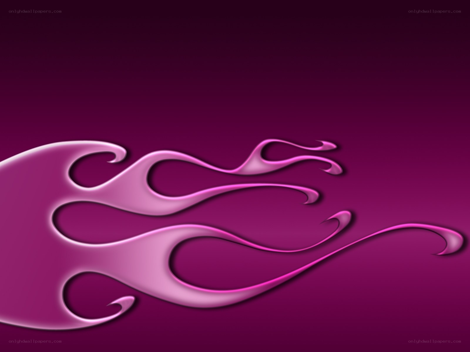 purple flame design