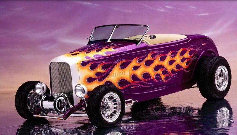 Purple Flame Hot Rod
