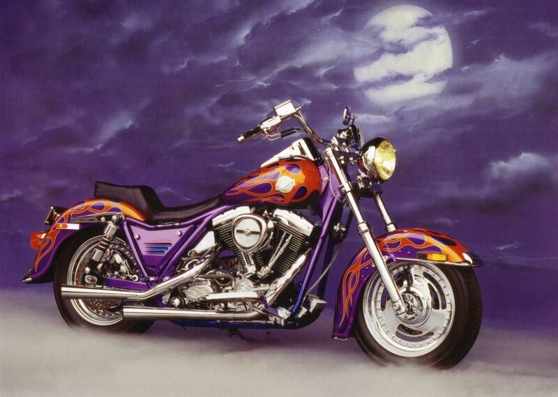 purple flame motorcycle