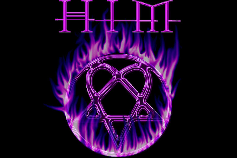 Purple Flames and Symbol