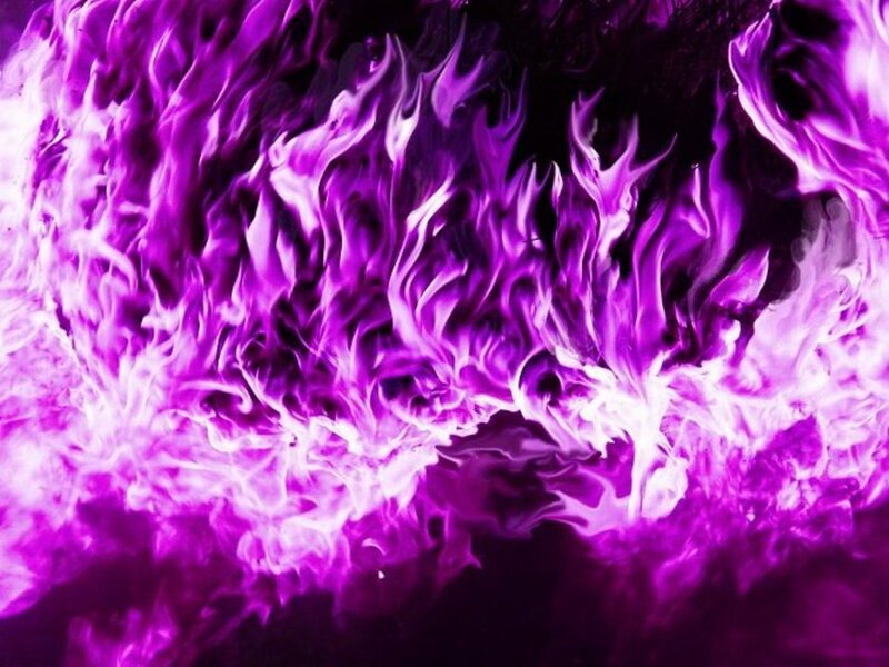 Purple Flames — Dramatic, Digital Art