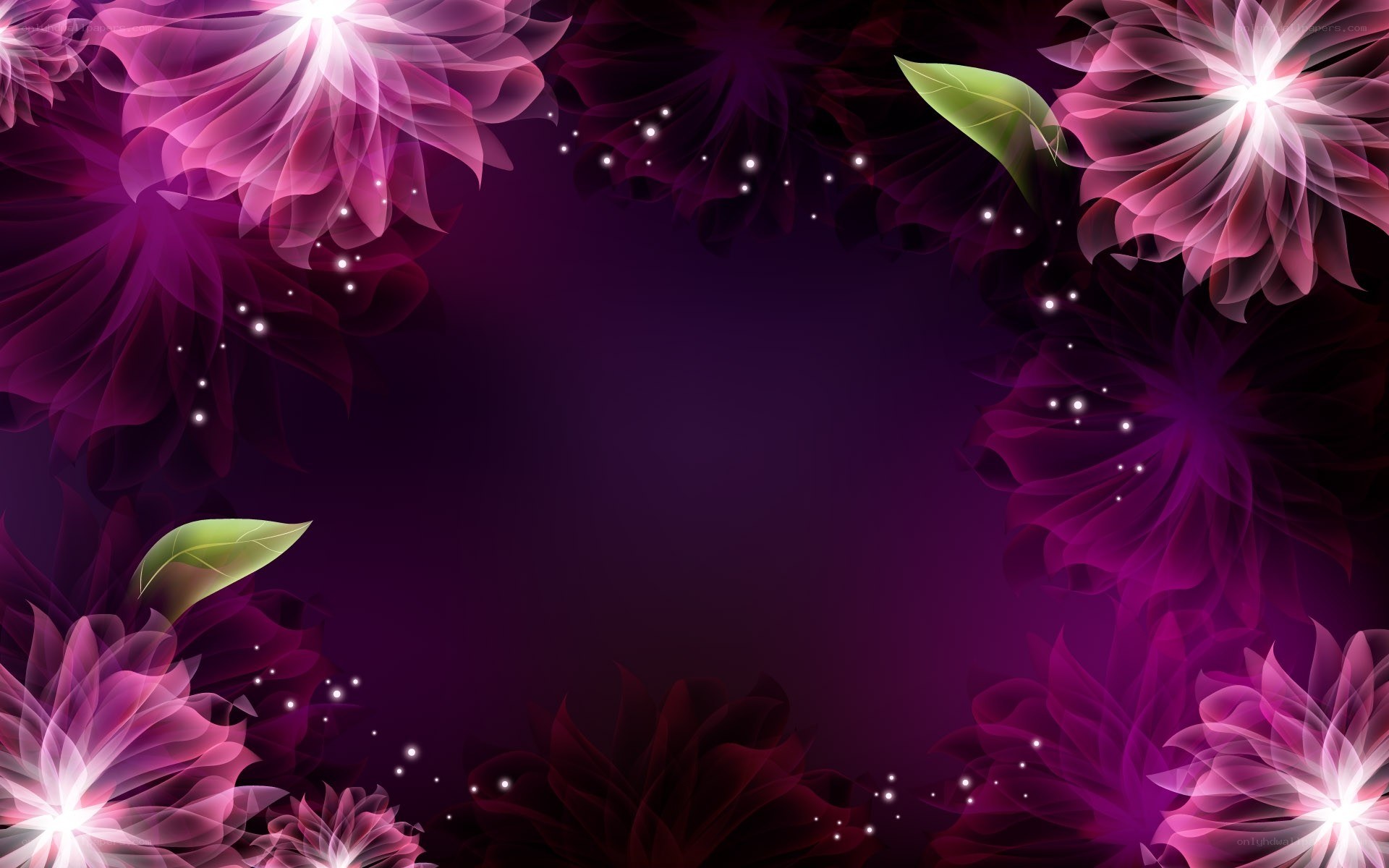 purple floral abstract background