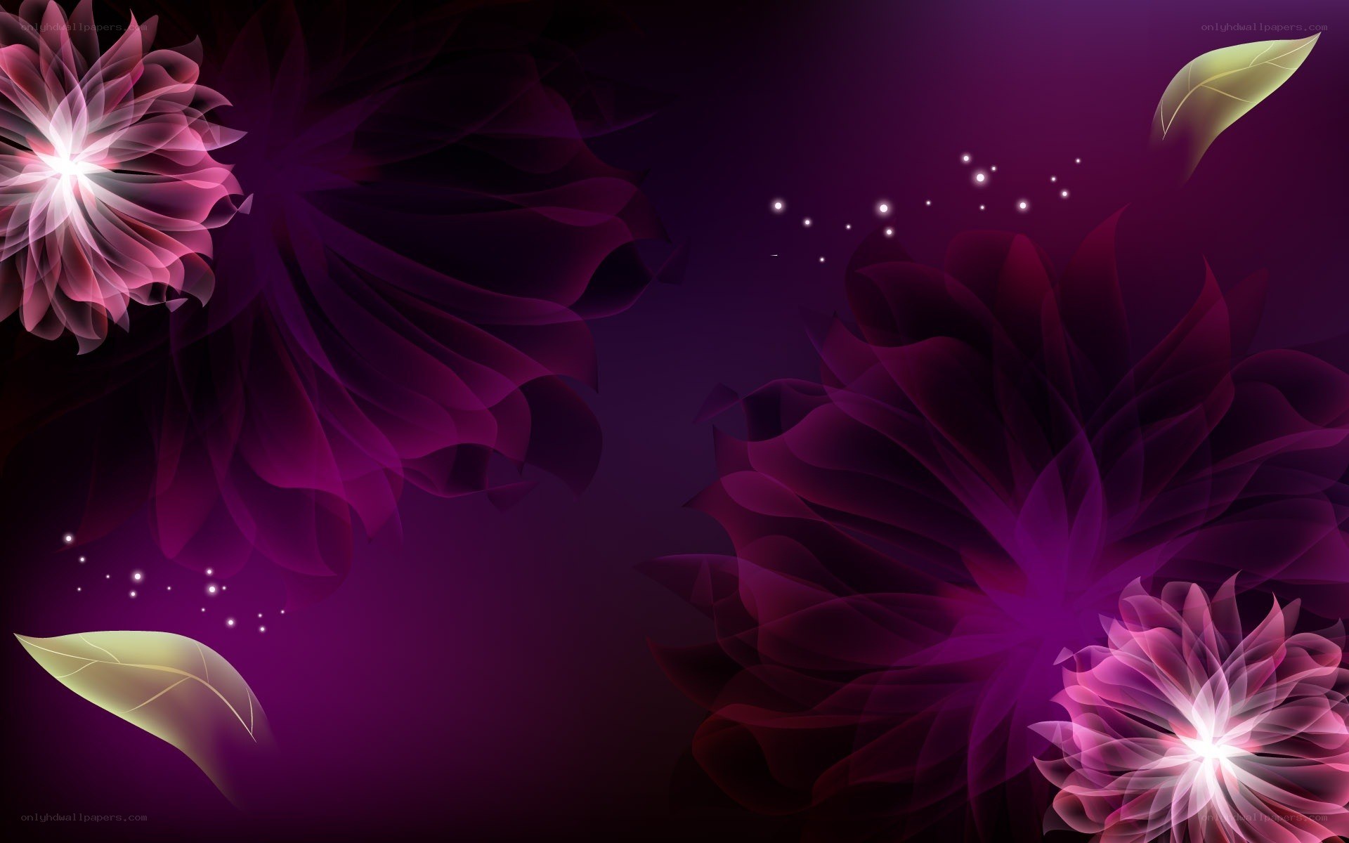 purple floral abstract background