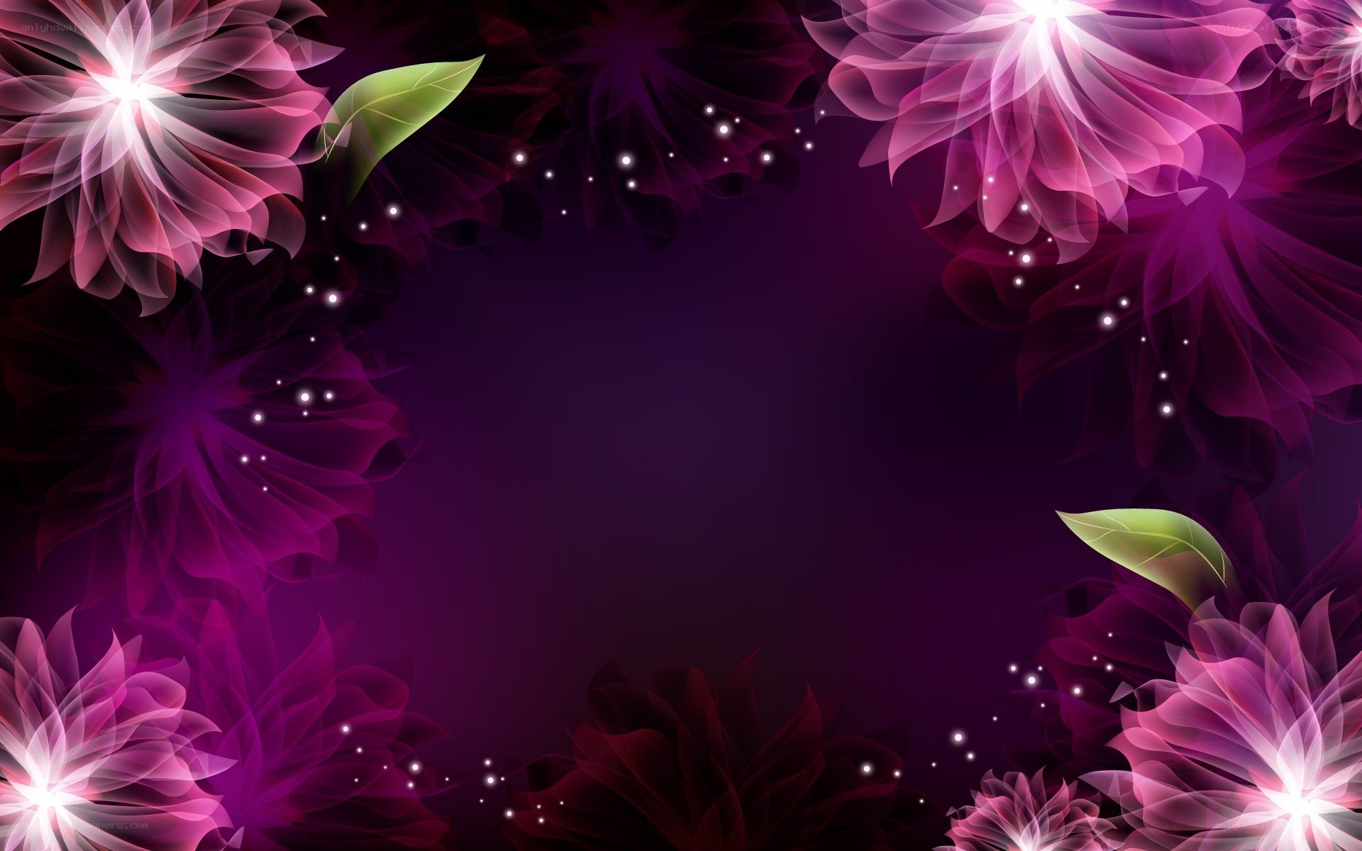purple floral abstract background
