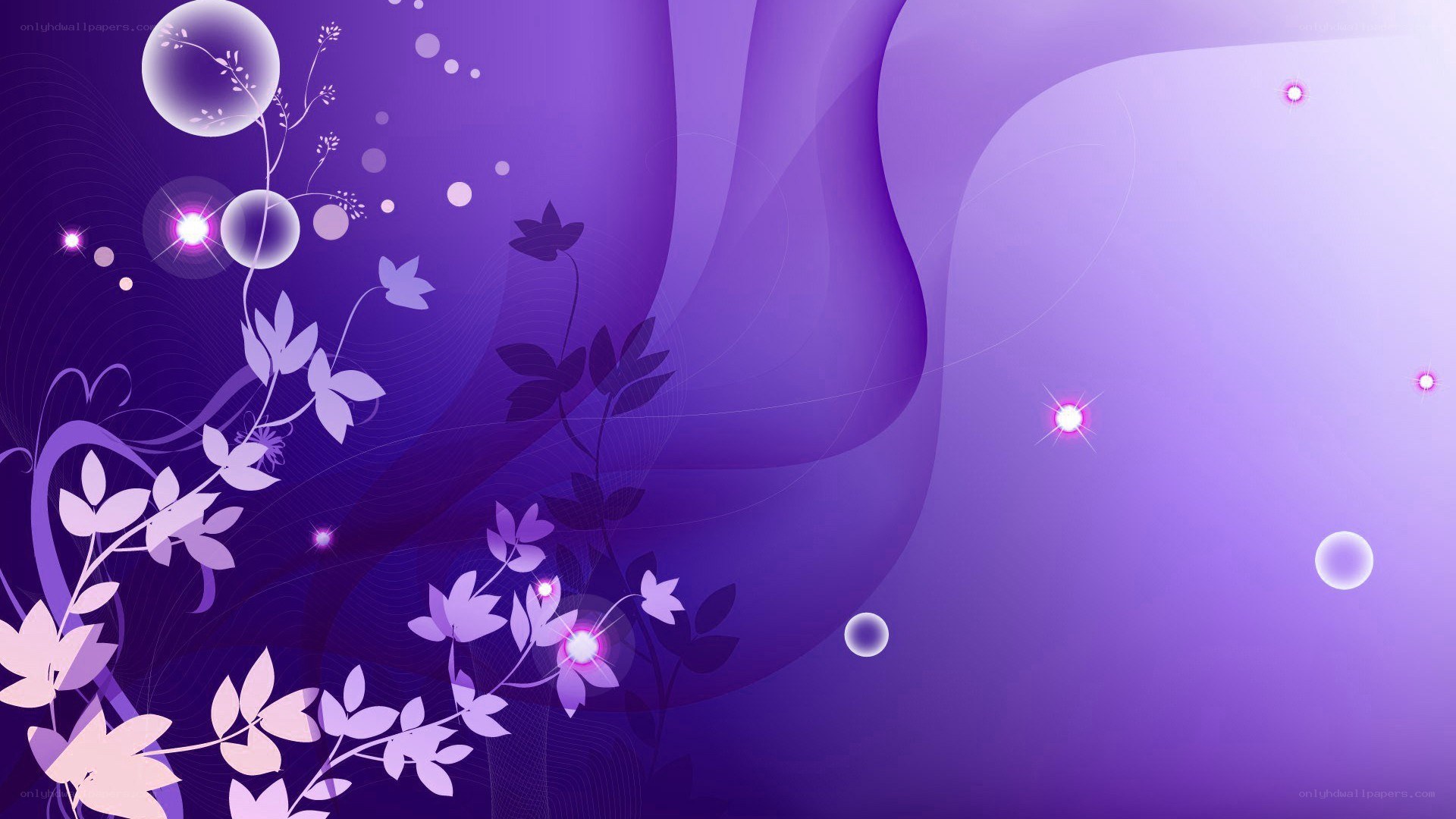 purple floral abstract background