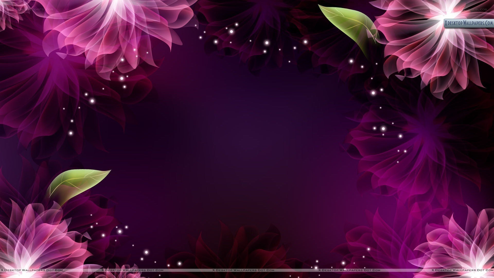 purple floral abstract background
