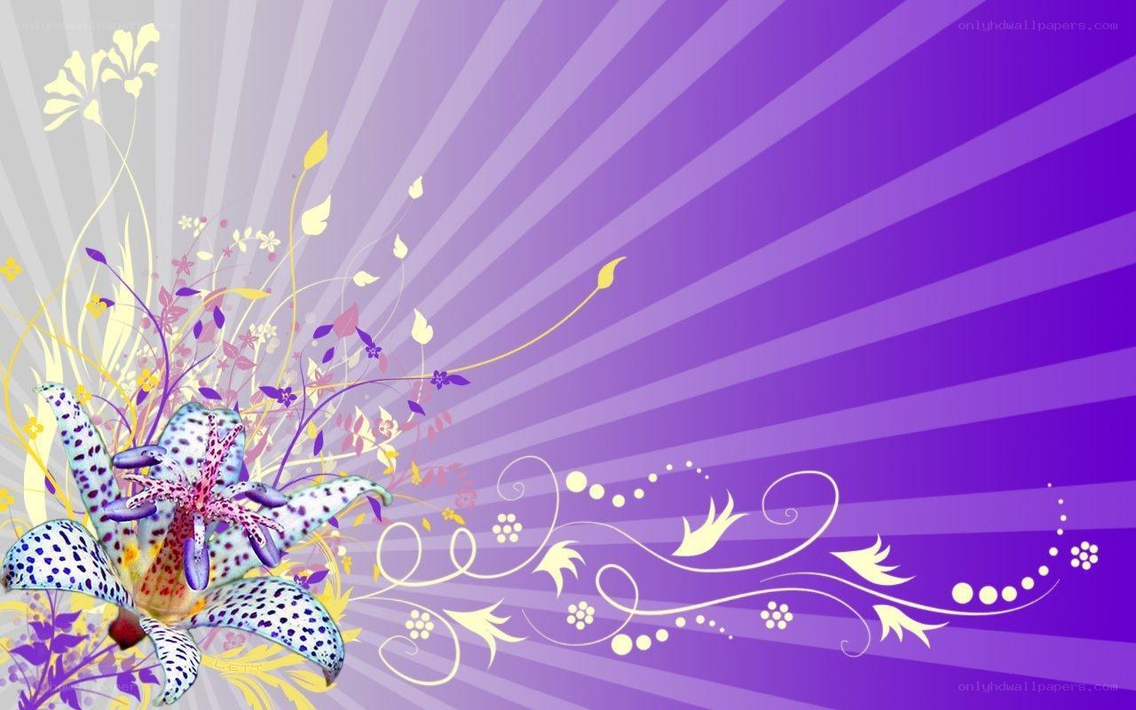 purple floral abstract background